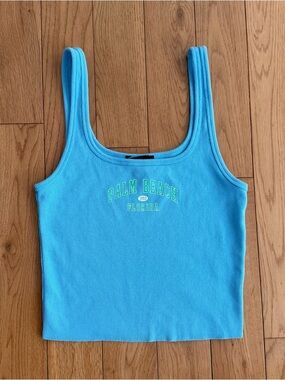 *SOLD* Baby Blue Palm Beach Tank Top